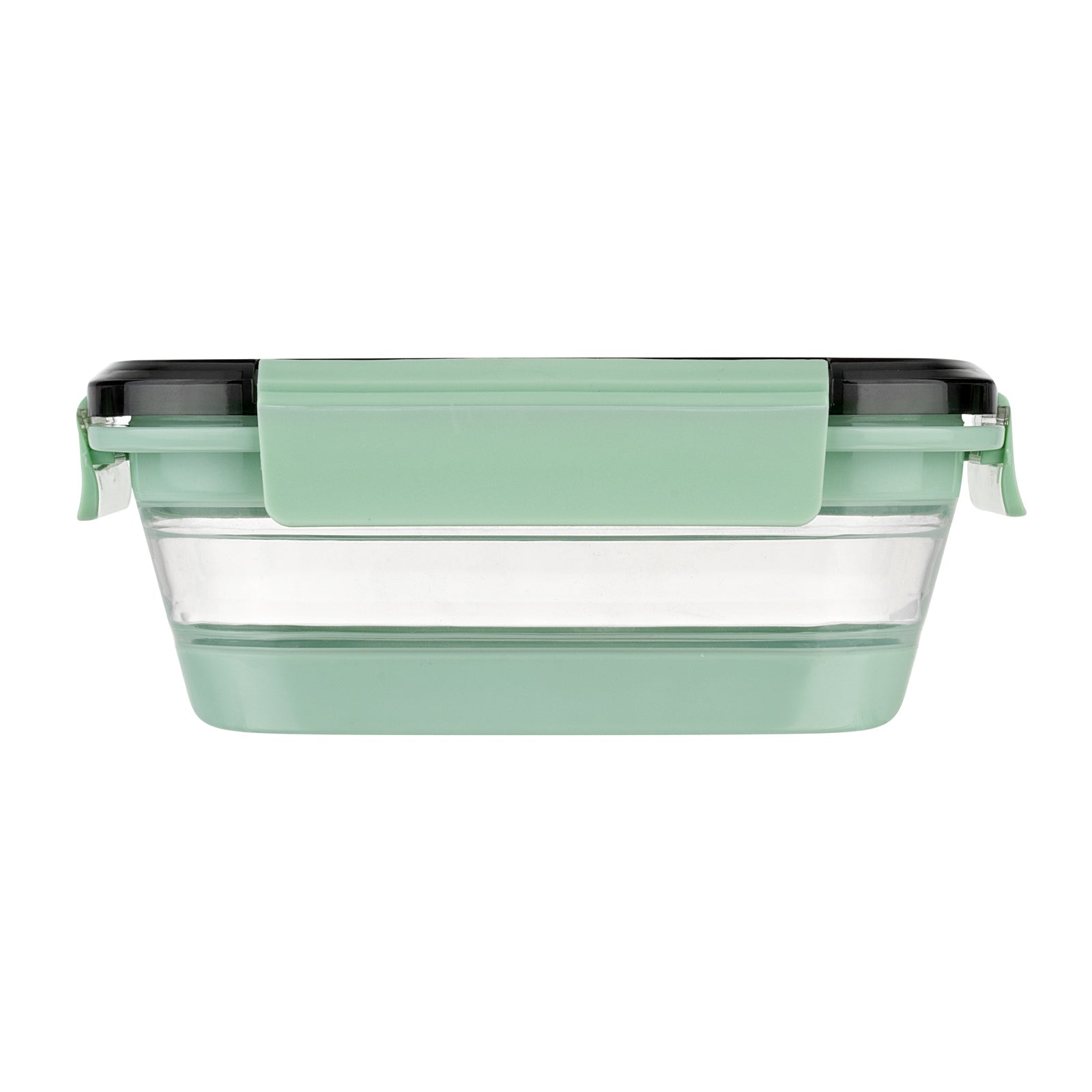 Fresh Hero 27 oz Green Plastic Airtight Food Storage Container - with Vented Lid, Collapsible - 7 1/4" x 5 1/2" x 2 3/4" - 1 count box