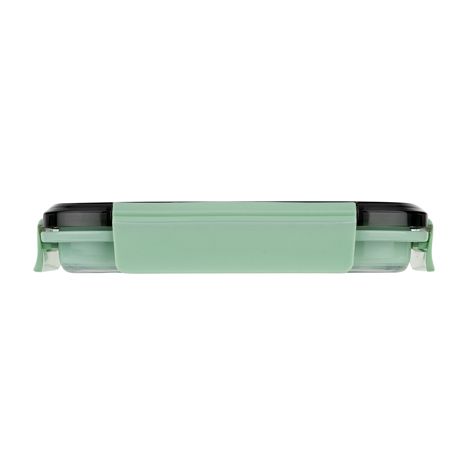 Fresh Hero 27 oz Green Plastic Airtight Food Storage Container - with Vented Lid, Collapsible - 7 1/4" x 5 1/2" x 2 3/4" - 20 count box