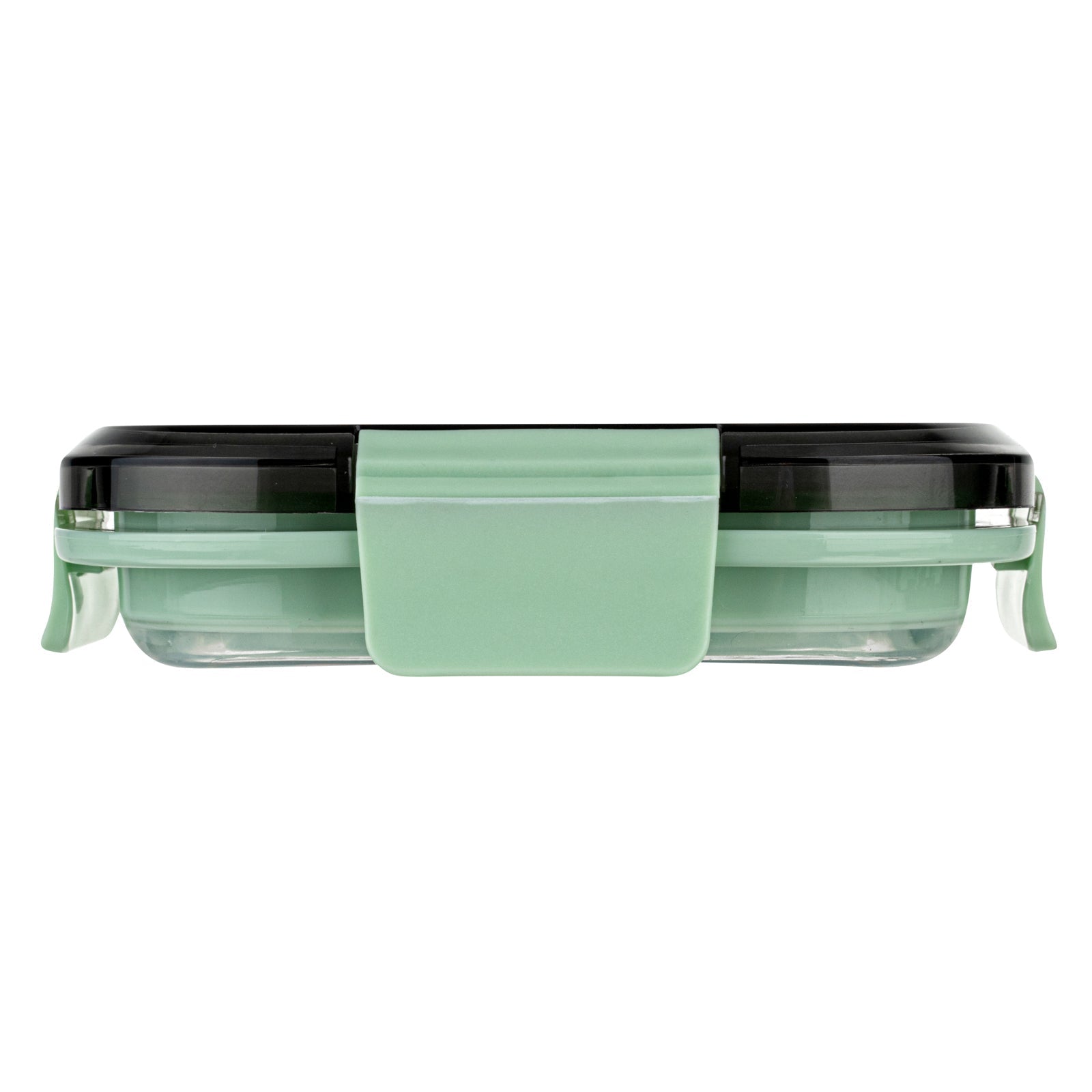 Fresh Hero 17 oz Green Plastic Airtight Food Storage Container - with Vented Lid, Collapsible - 5 1/2" x 5 1/2" x 2 3/4" - 20 count box