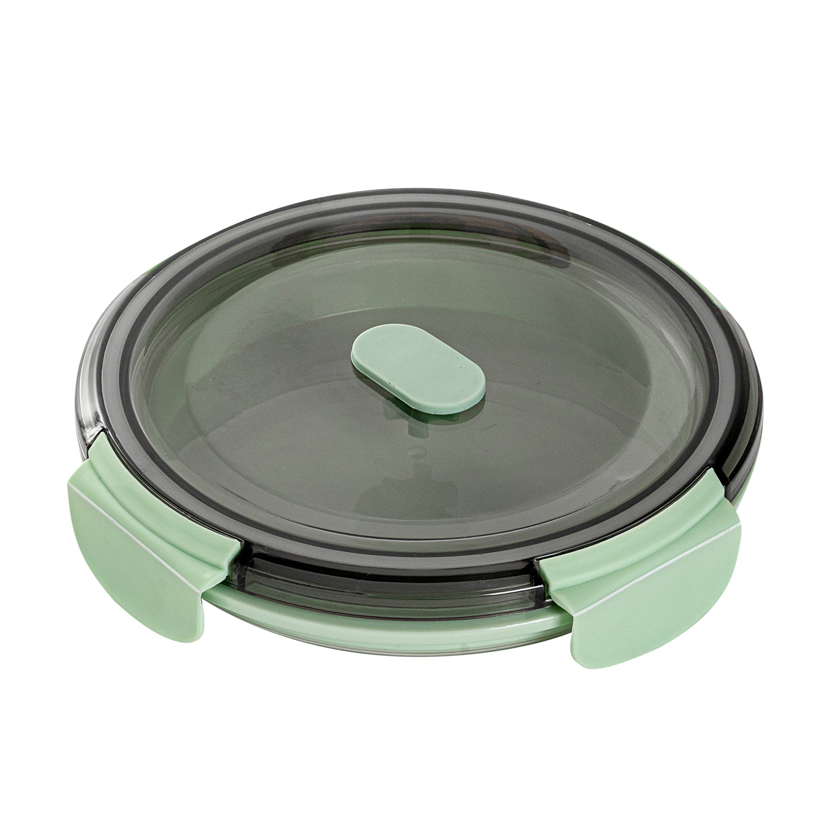 Fresh Hero 27 oz Green Plastic Airtight Food Storage Container - with Vented Lid, Collapsible - 6 3/4" x 6 3/4" x 2 3/4" - 20 count box