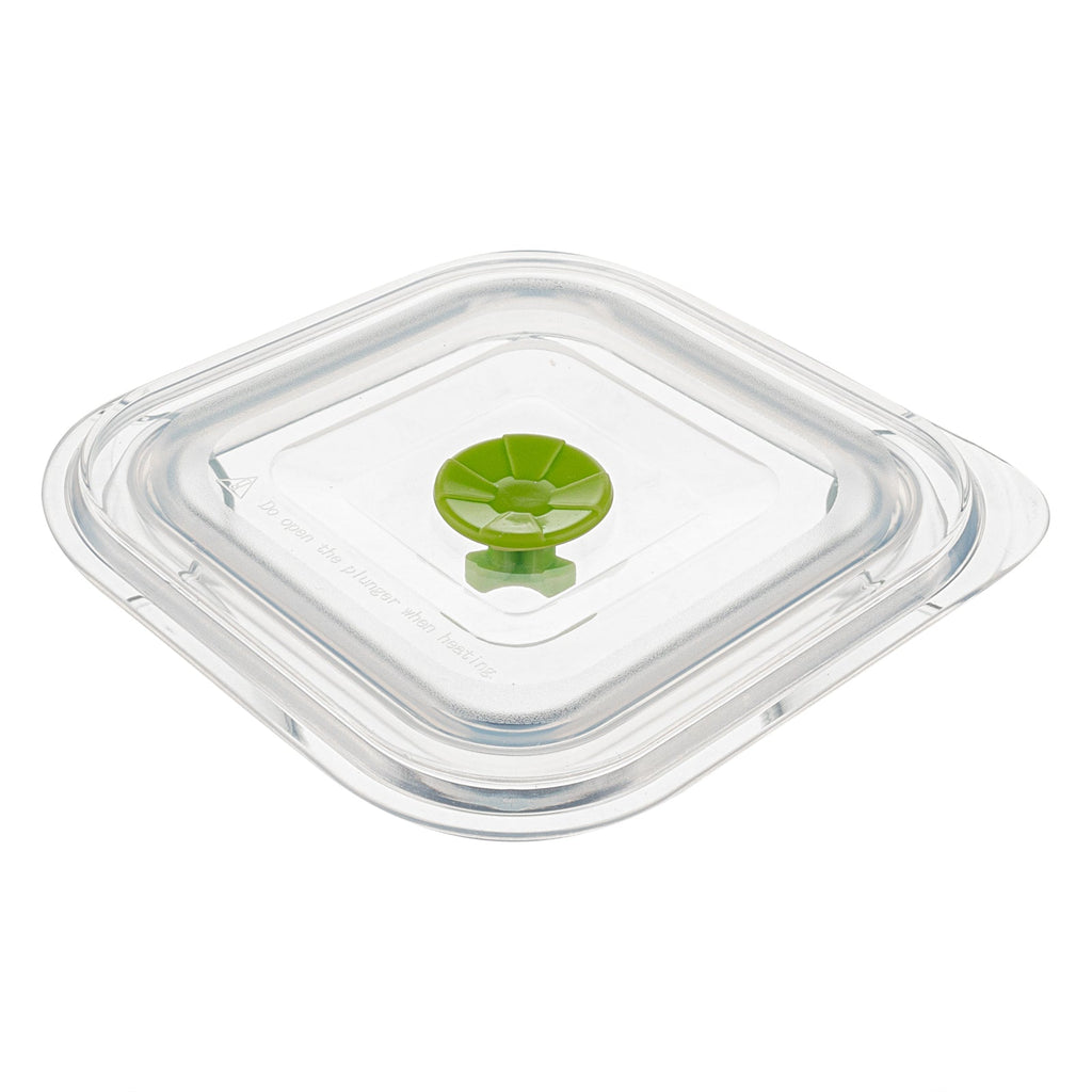 Fresh Hero 16 oz Green Silicone Airtight Food Storage Container - with Vented Lid, Collapsible - 5 1/4" x 5 1/4" x 2 3/4" - 1 count box