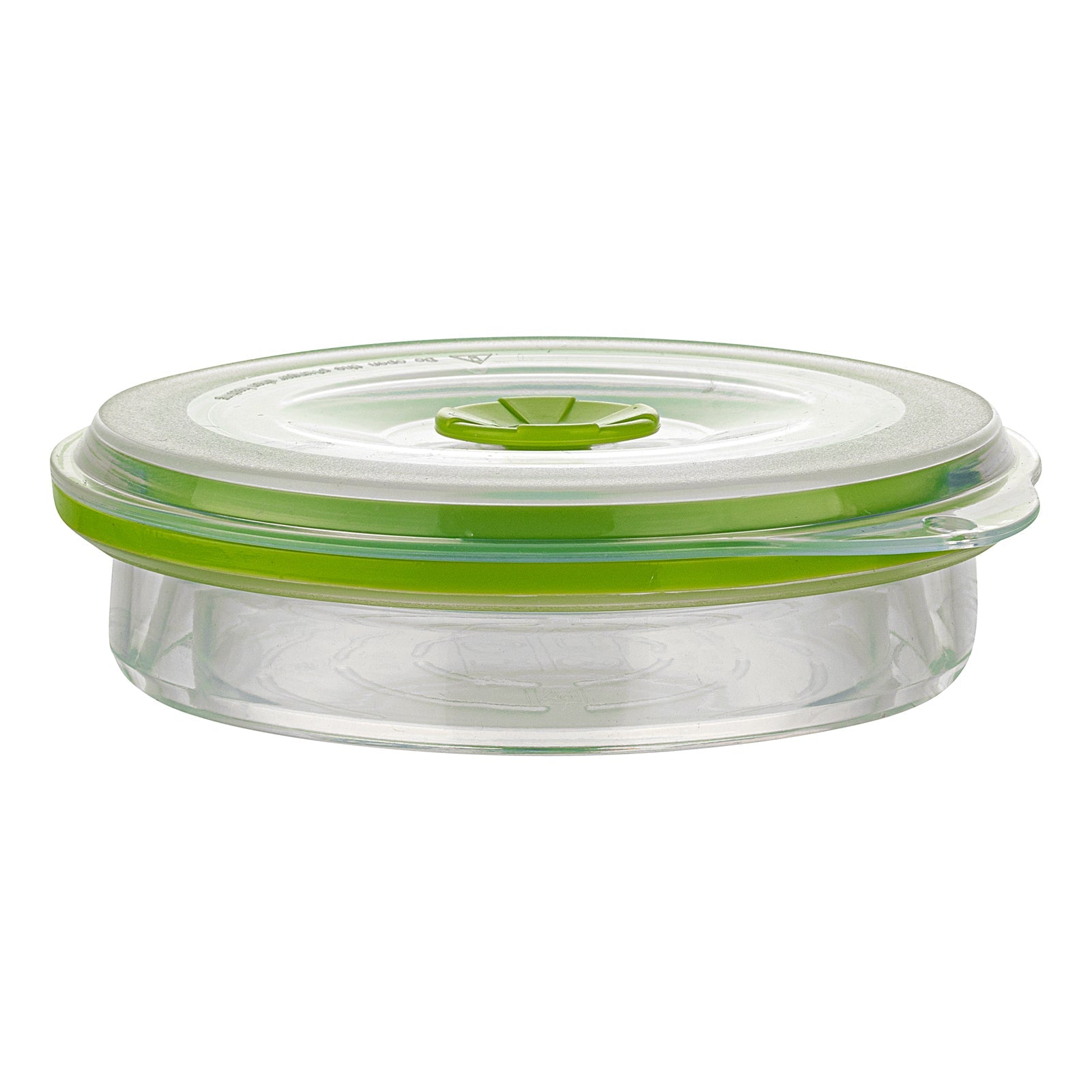 Fresh Hero 16 oz Green Silicone Airtight Food Storage Container - with Vented Lid, Collapsible - 5 3/4" x 5 3/4" x 2 3/4" - 1 count box