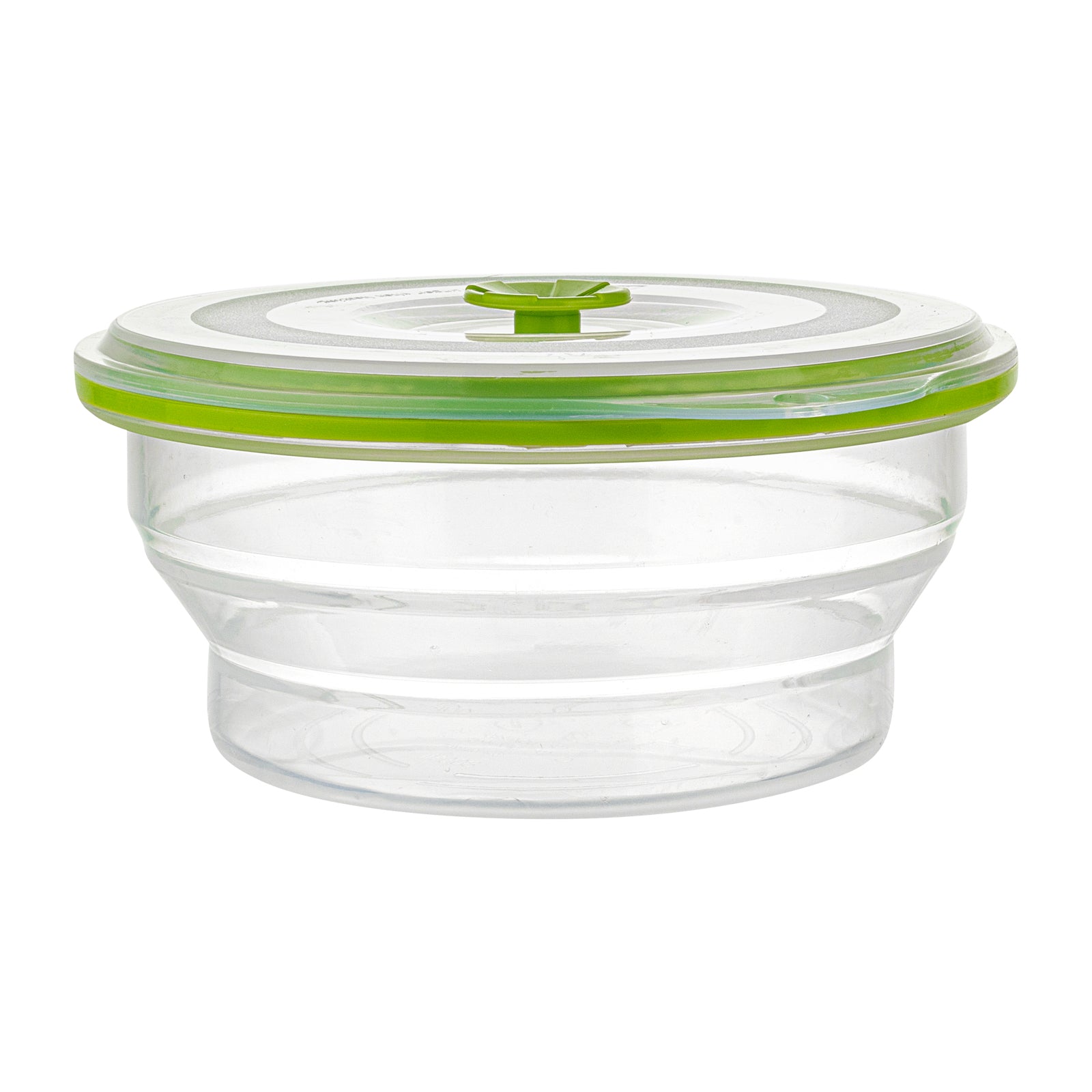 Fresh Hero 31 oz Green Silicone Airtight Food Storage Container - with Vented Lid, Collapsible - 7" x 7" x 3" - 1 count box
