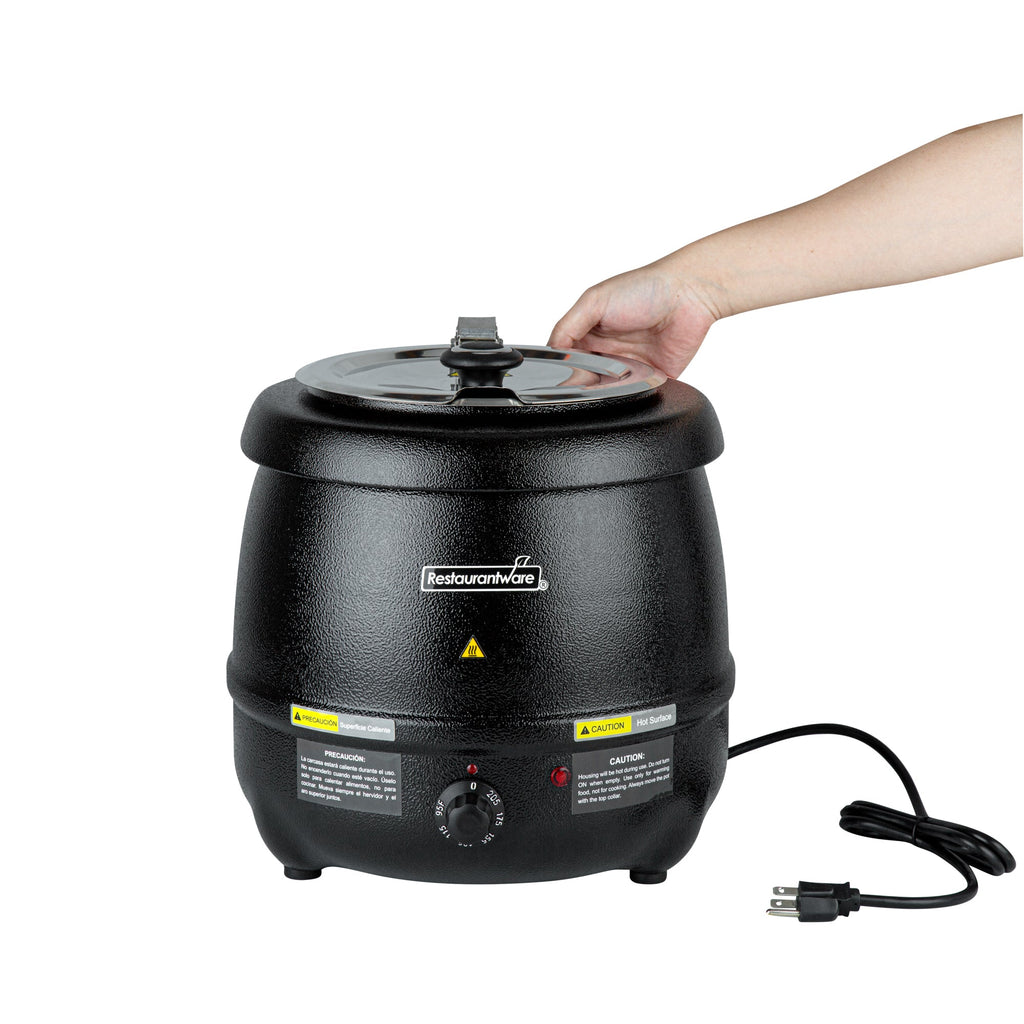 Hi Tek 10 qt Black Soup Kettle Warmer - 110V, 800W - 1 count box