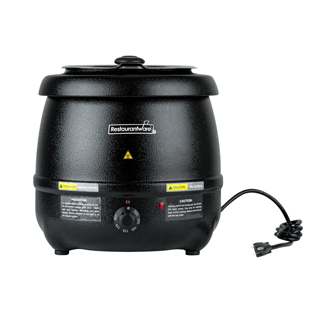 Hi Tek 10 qt Black Soup Kettle Warmer - 110V, 800W - 1 count box