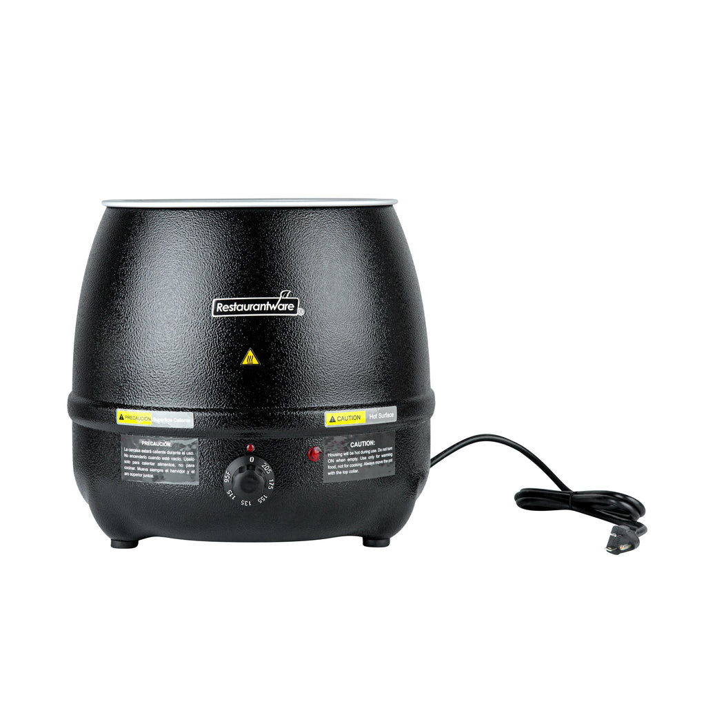Hi Tek 10 qt Black Soup Kettle Warmer - 110V, 800W - 1 count box