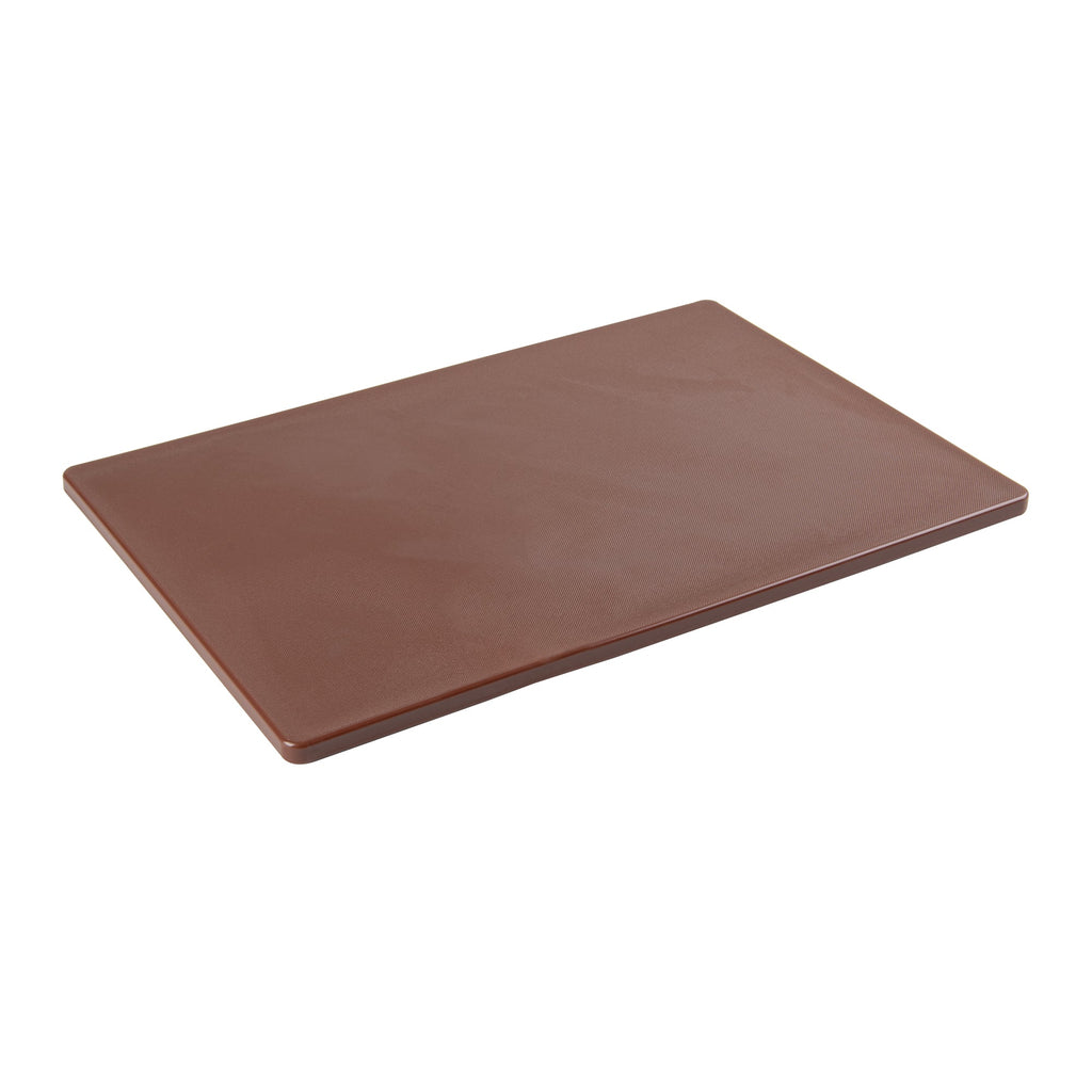 Chef 101 Brown Plastic Cutting Board - 18" x 12" - 1 count box