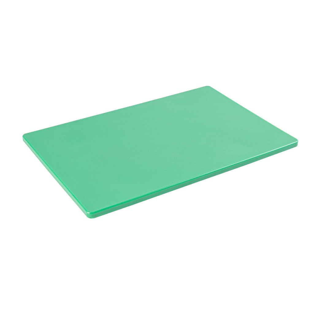 Chef 101 Green Plastic Cutting Board - 18" x 12" - 1 count box