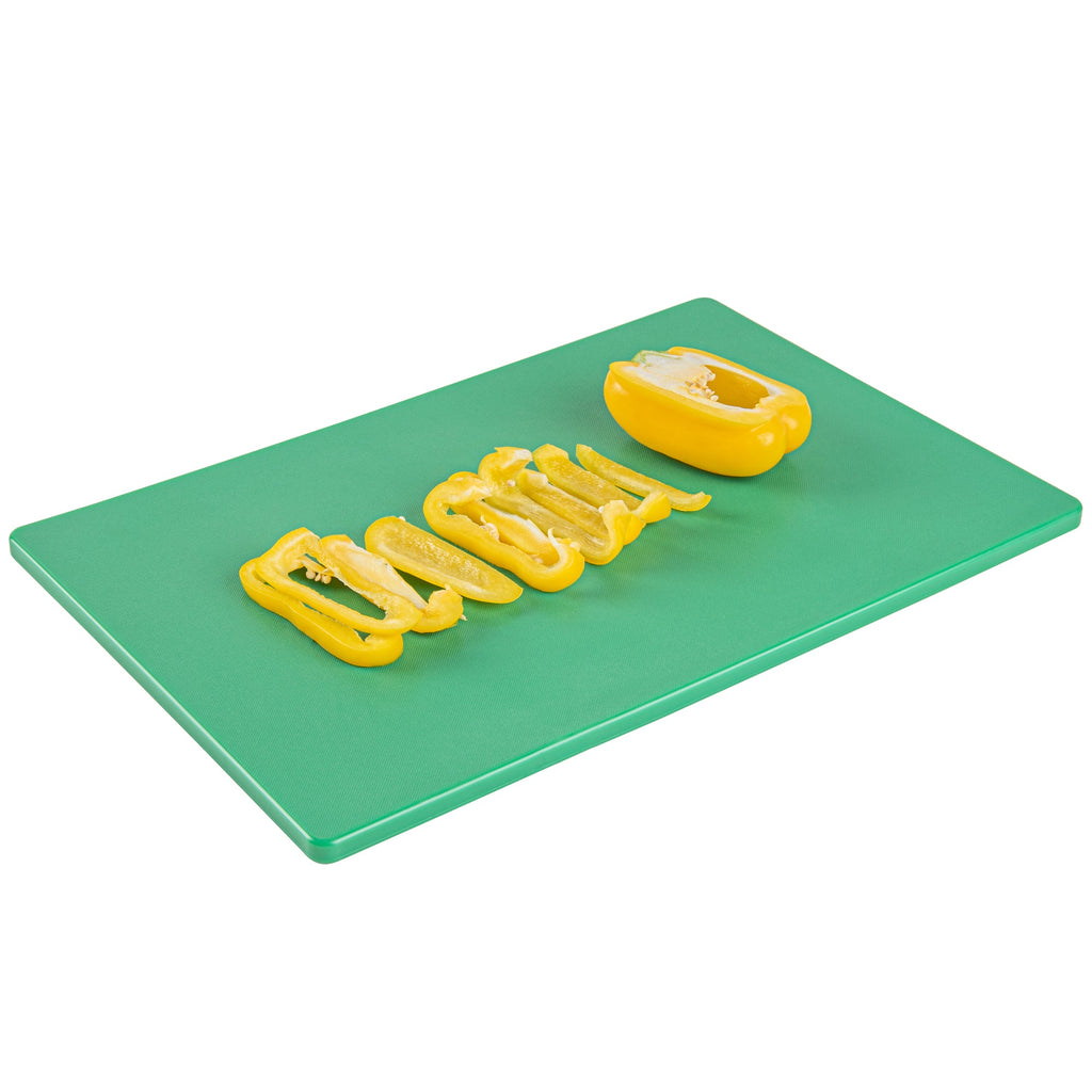 Chef 101 Green Plastic Cutting Board - 18" x 12" - 1 count box