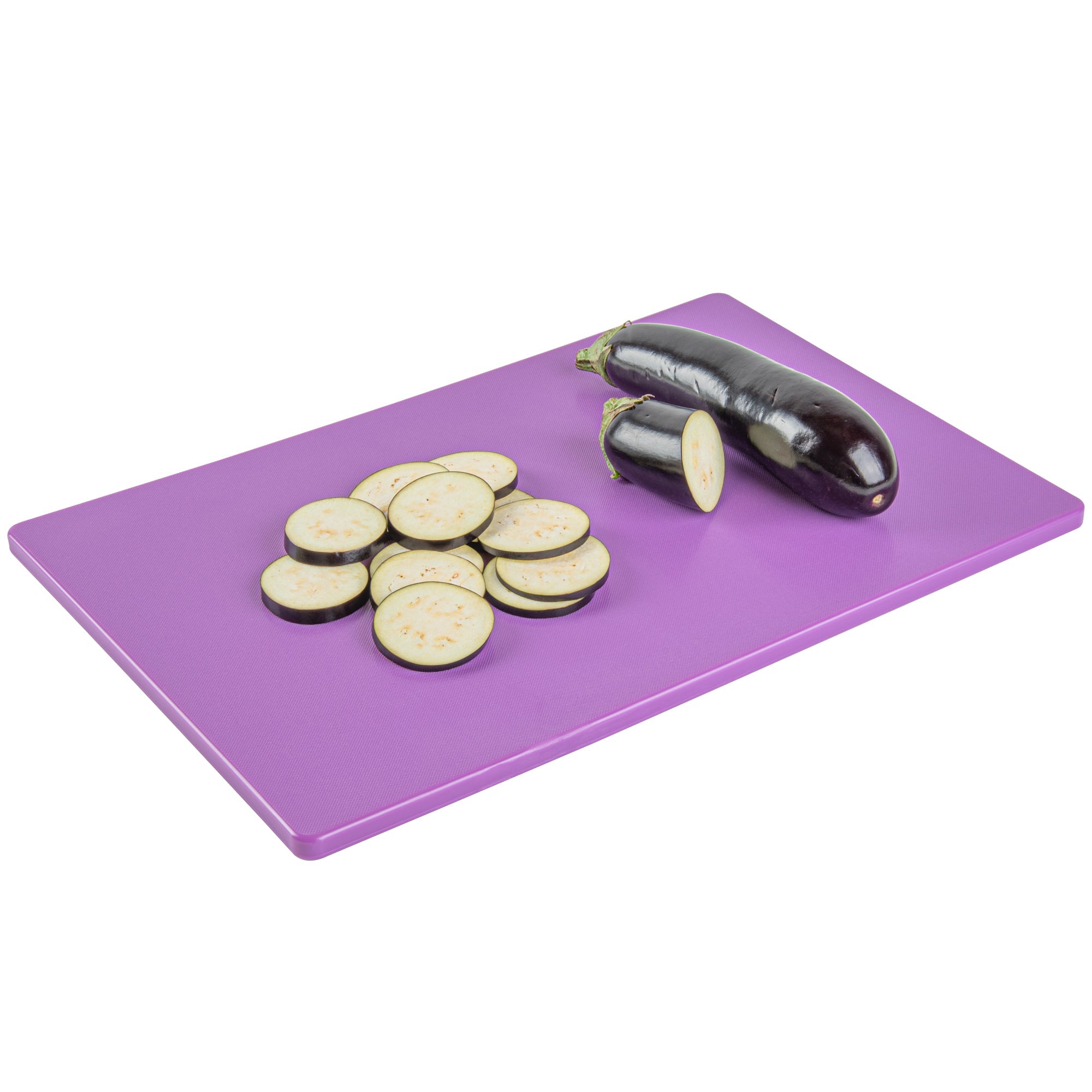 Chef 101 Purple Plastic Cutting Board - 18" x 12" - 1 count box