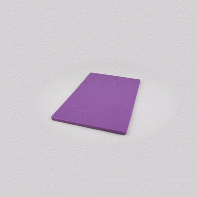 Chef 101 Purple Plastic Cutting Board - 18" x 12" - 1 count box