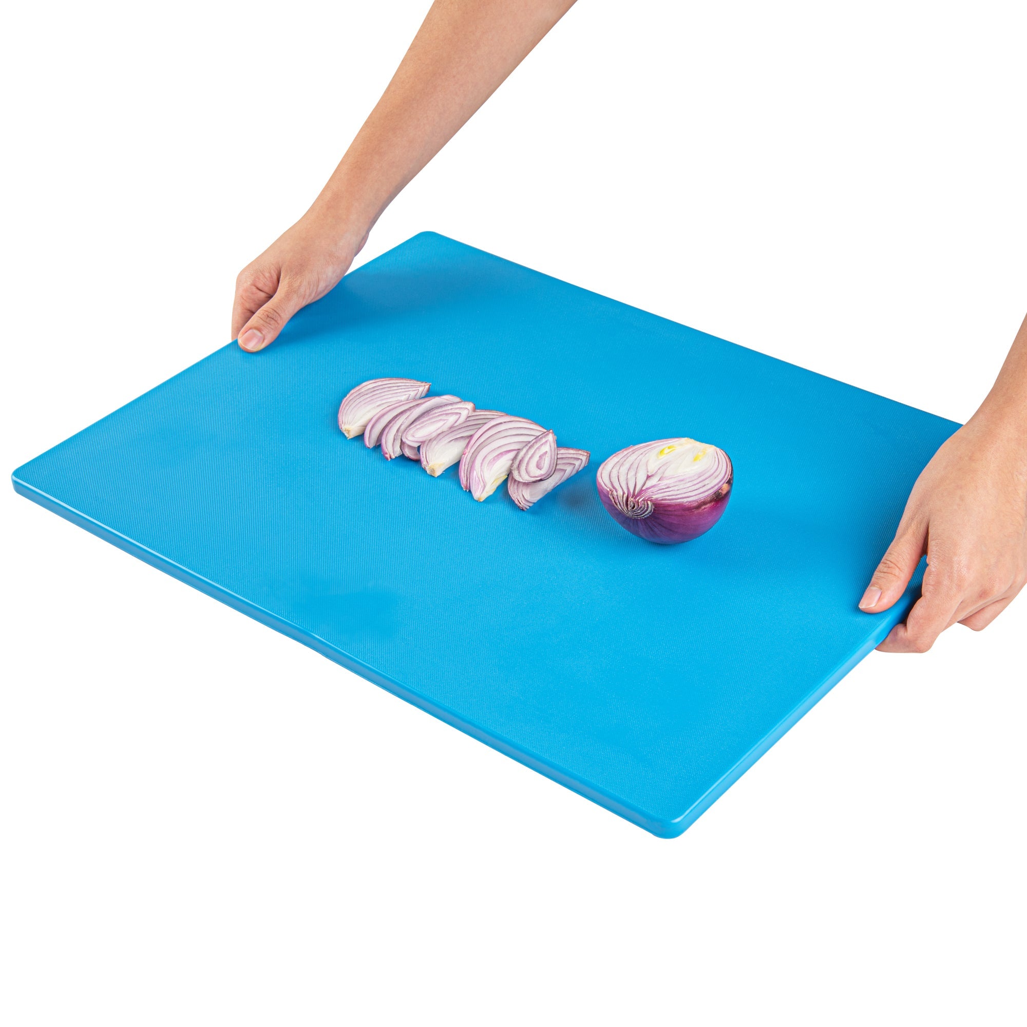 Chef 101 Blue Plastic Cutting Board - 20" x 15" - 10 count box
