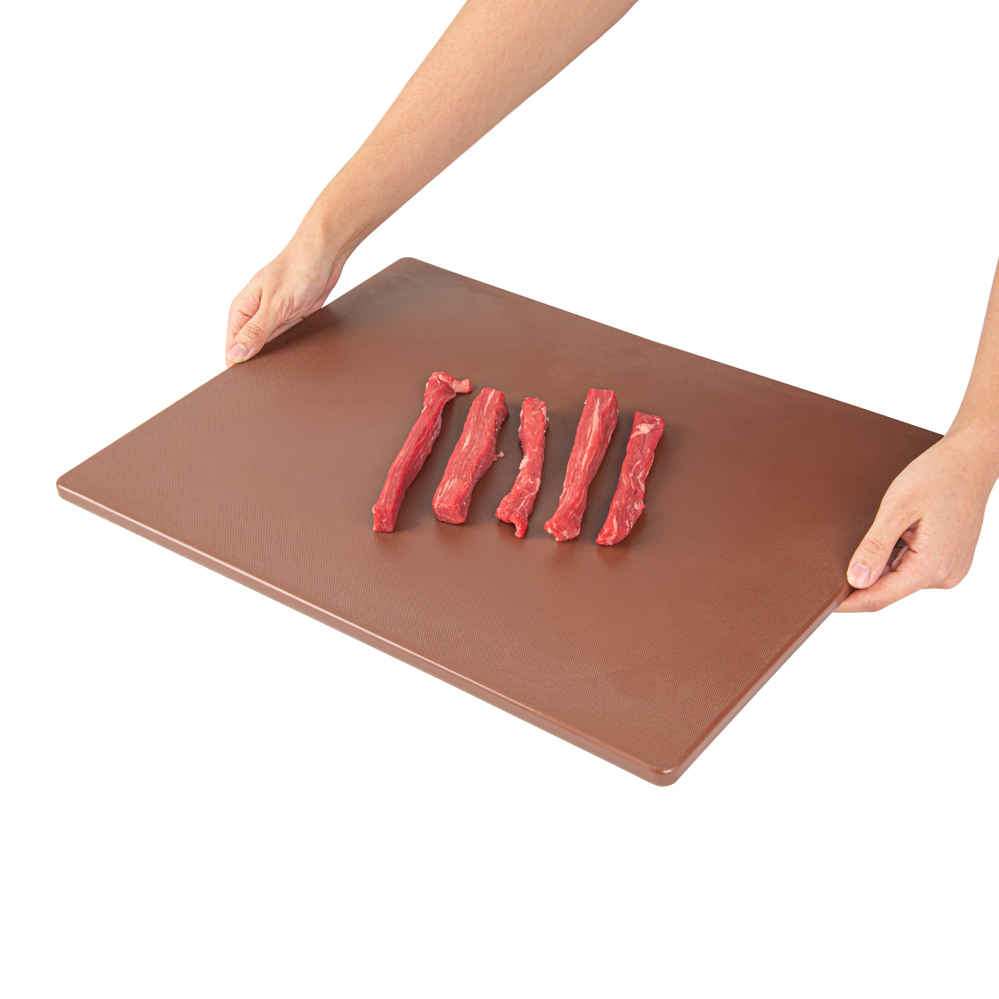 Chef 101 Brown Plastic Cutting Board - 20" x 15" - 1 count box