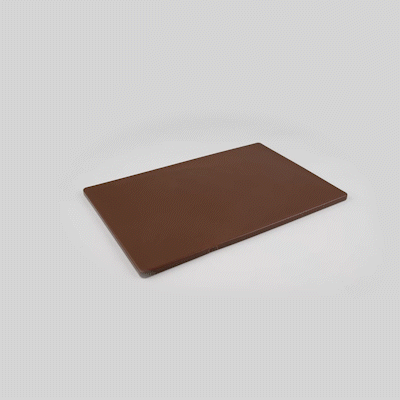 Chef 101 Brown Plastic Cutting Board - 20" x 15" - 1 count box