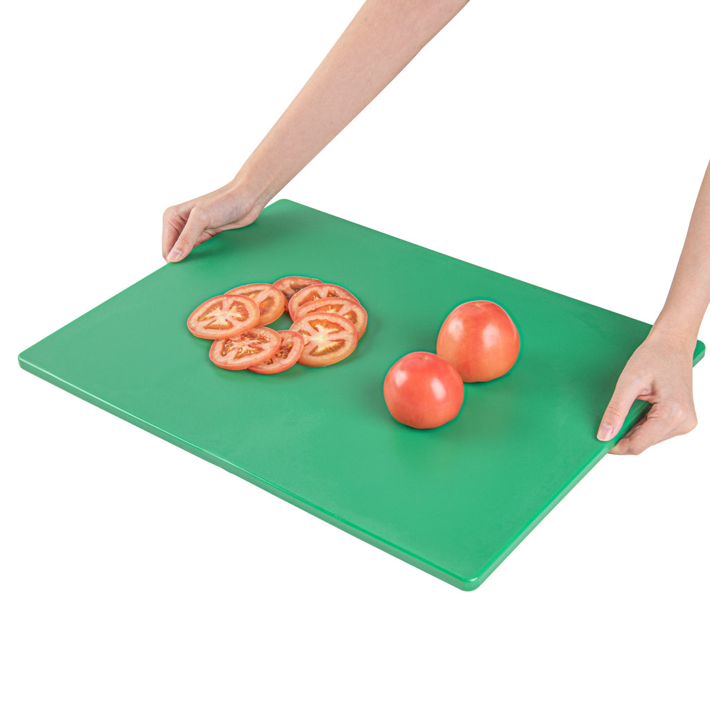 Chef 101 Green Plastic Cutting Board - 20" x 15" - 1 count box