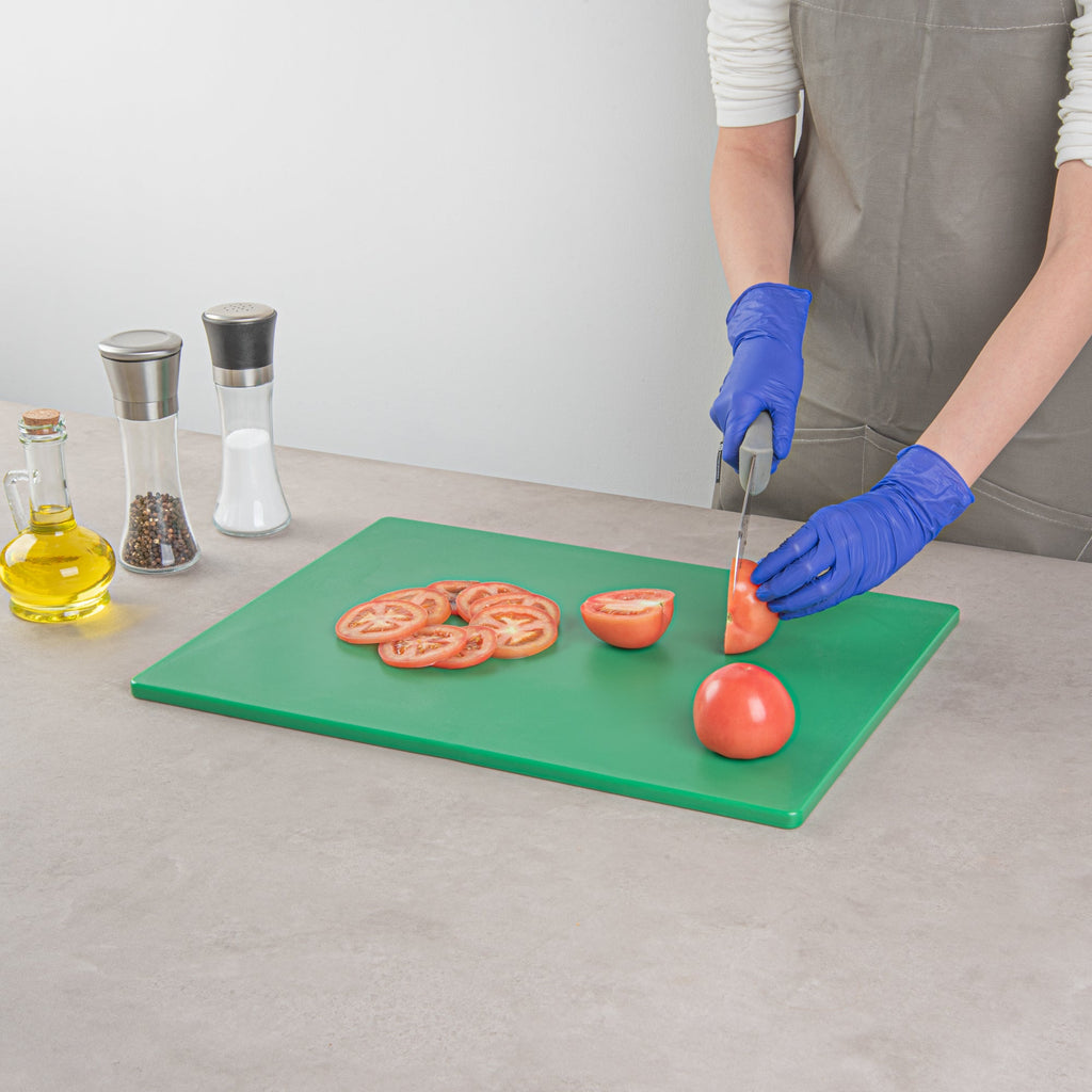 Chef 101 Green Plastic Cutting Board - 20" x 15" - 1 count box
