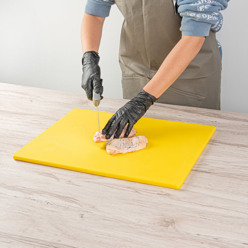 Chef 101 Yellow Plastic Cutting Board - 20" x 15" - 1 count box
