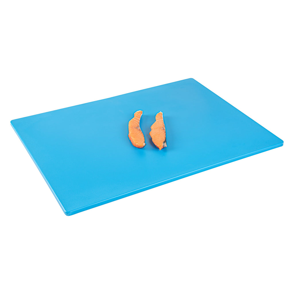 Chef 101 Blue Plastic Cutting Board - 24" x 18" - 10 count box
