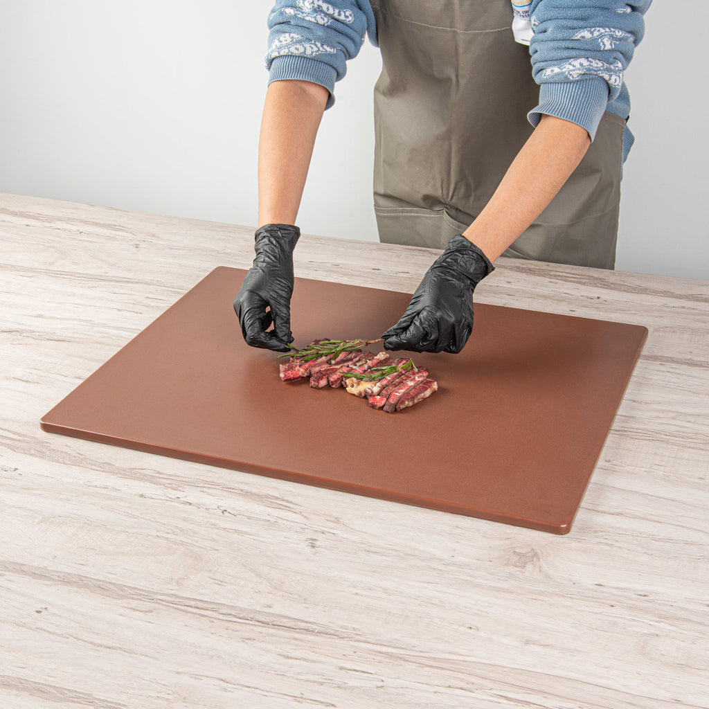 Chef 101 Brown Plastic Cutting Board - 24" x 18" - 1 count box