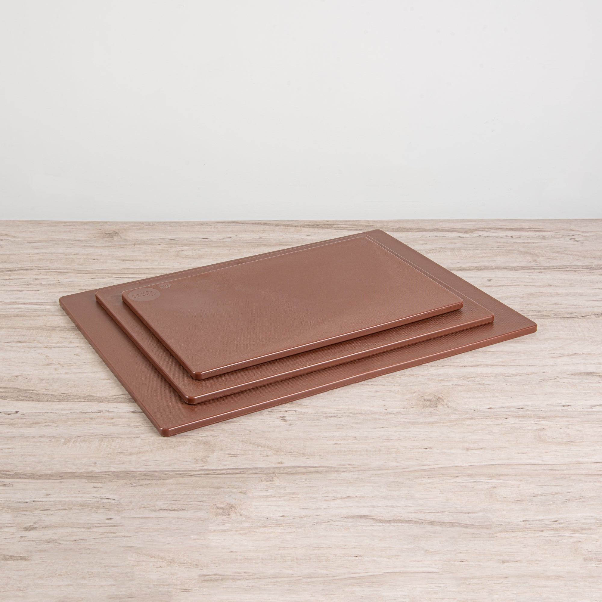 Chef 101 Brown Plastic Cutting Board - 24" x 18" - 10 count box