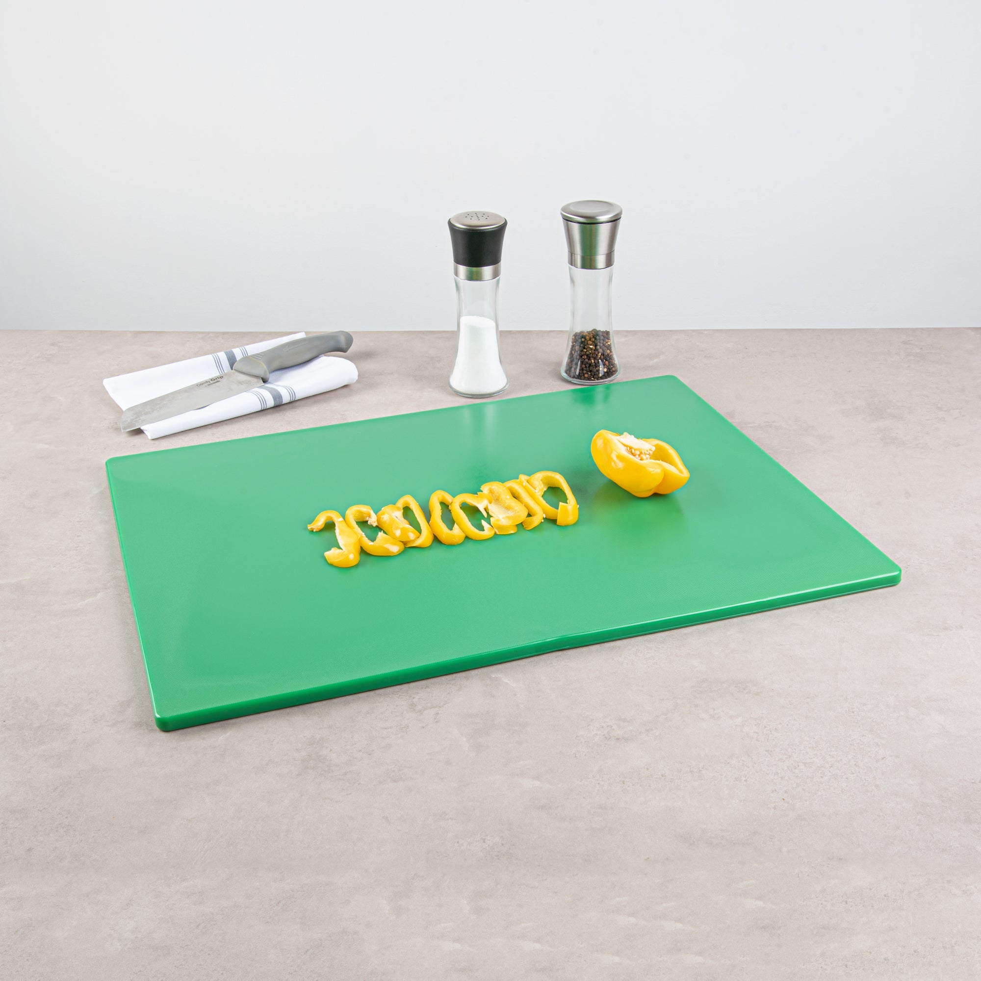Chef 101 Green Plastic Cutting Board - 24" x 18" - 1 count box