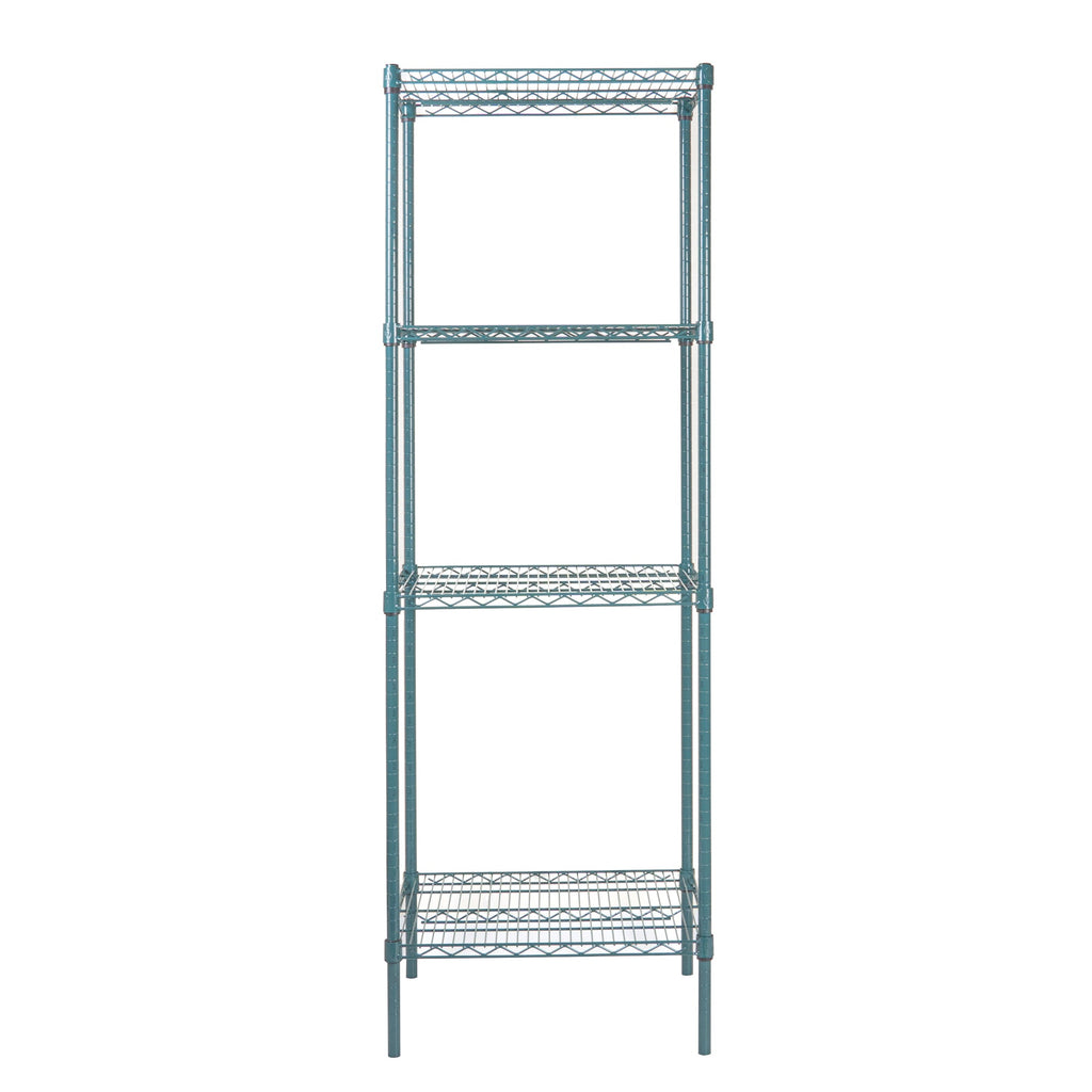 Chef 101 NSF Green Epoxy Shelf - Corrosion-Resistant - 18" x 24" - 4 count box