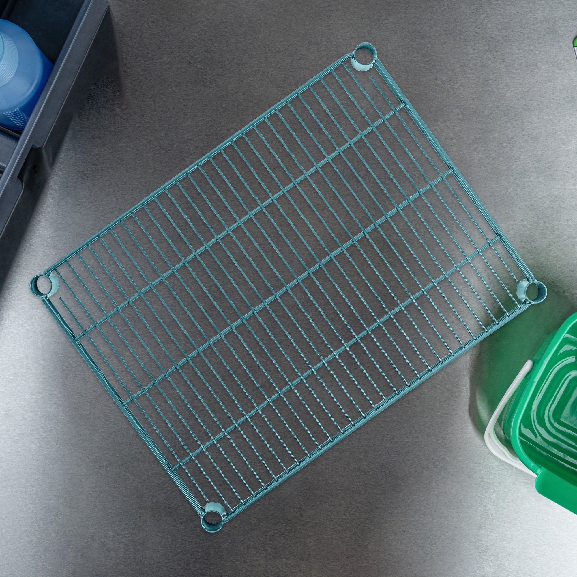 Chef 101 NSF Green Epoxy Shelf - Corrosion-Resistant - 18" x 24" - 4 count box