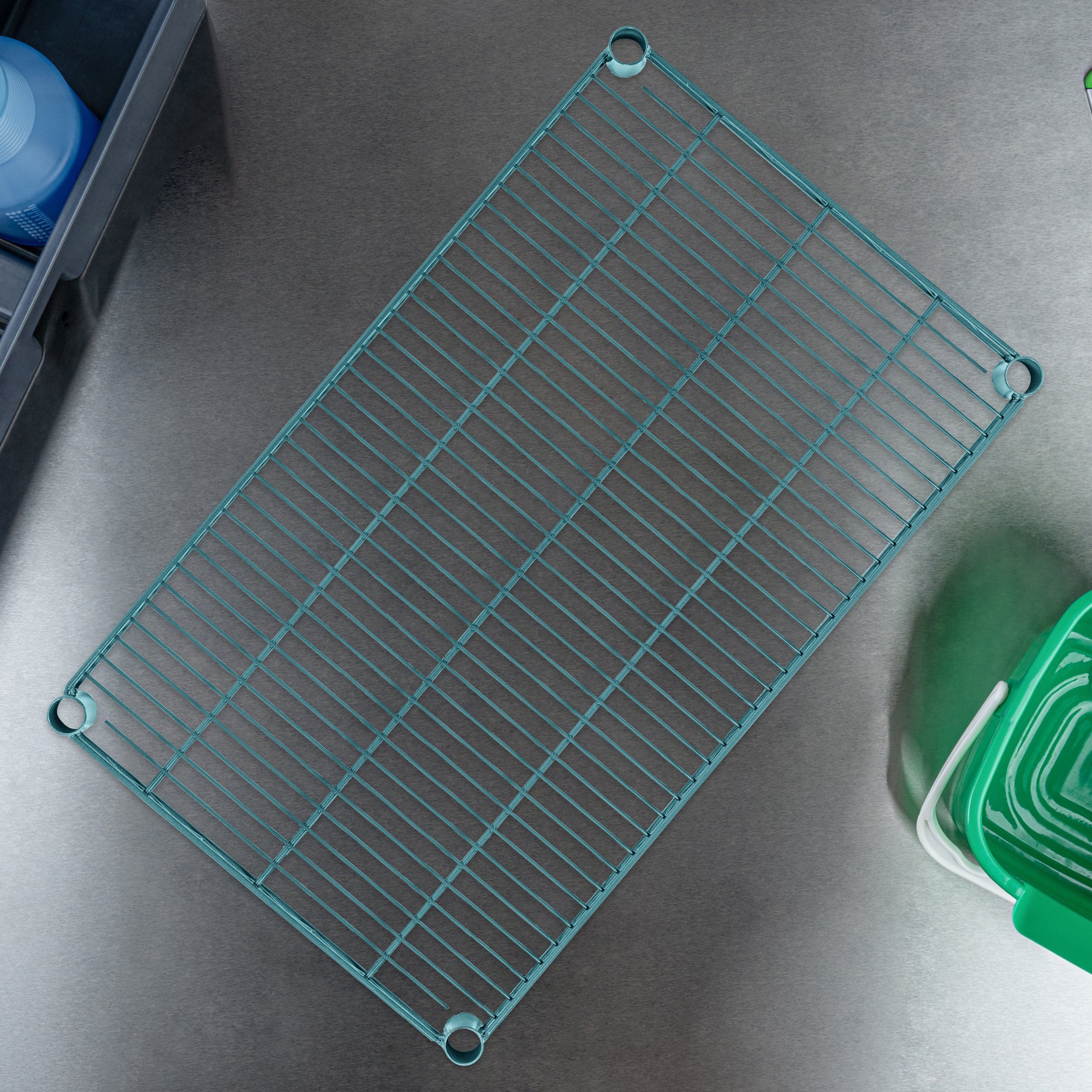 Chef 101 NSF Green Epoxy Shelf - Corrosion-Resistant - 18" x 30" - 4 count box