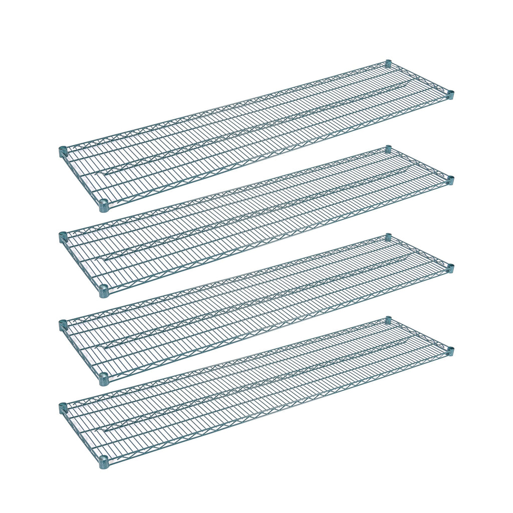 Chef 101 NSF Green Epoxy Shelf - Corrosion-Resistant - 18" x 72" - 4 count box