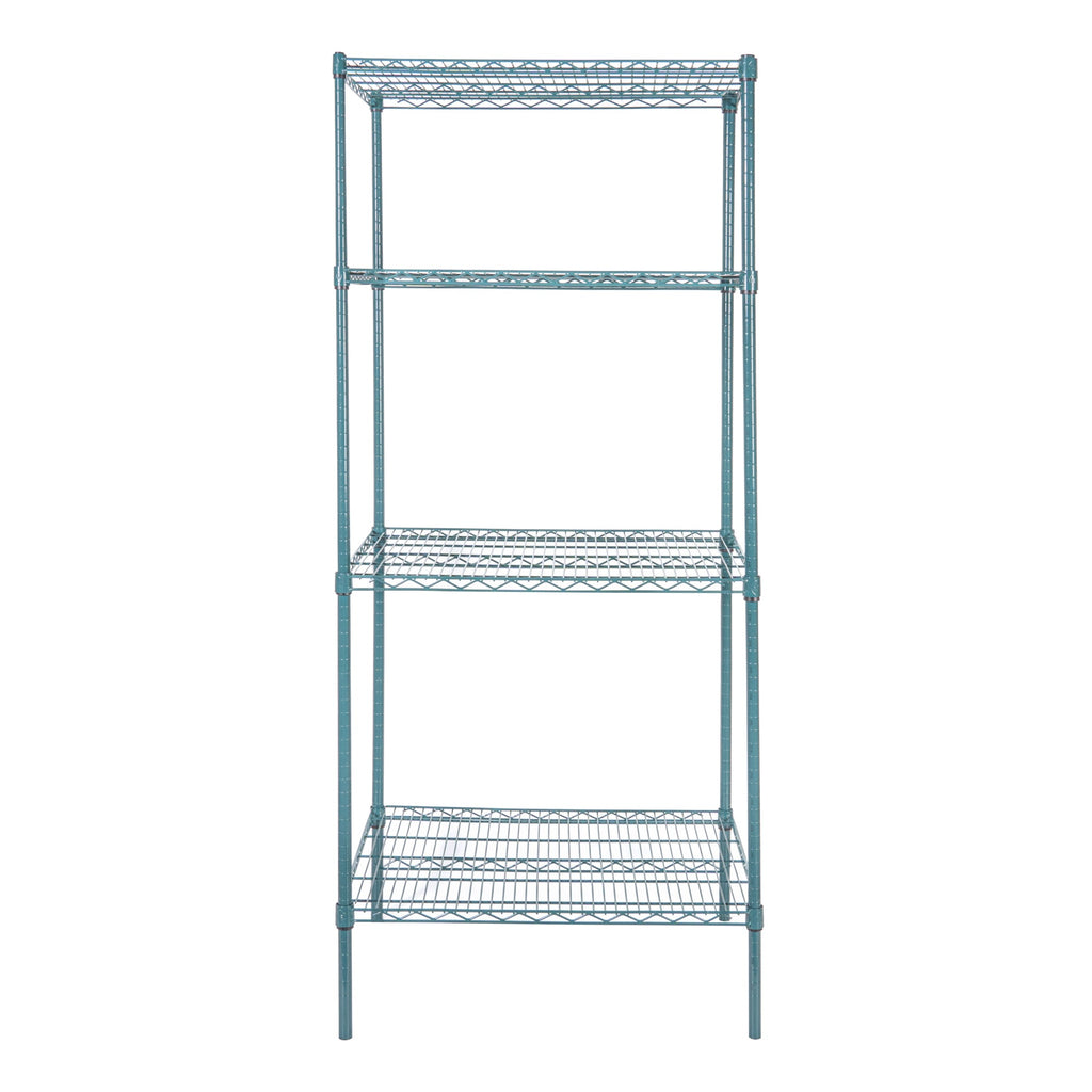 Chef 101 NSF Green Epoxy Shelf - Corrosion-Resistant - 24" x 30" - 4 count box