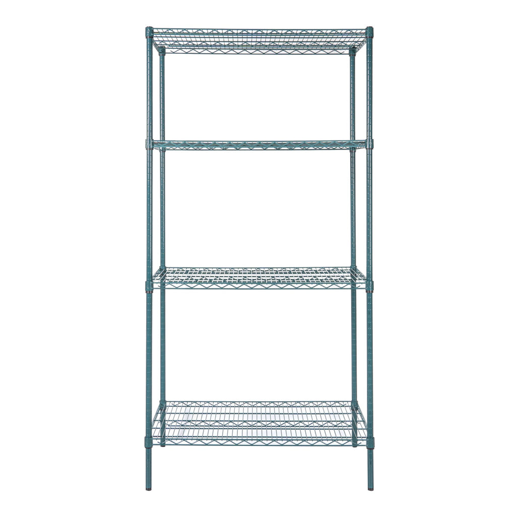Chef 101 NSF Green Epoxy Shelf - Corrosion-Resistant - 24" x 36" - 4 count box