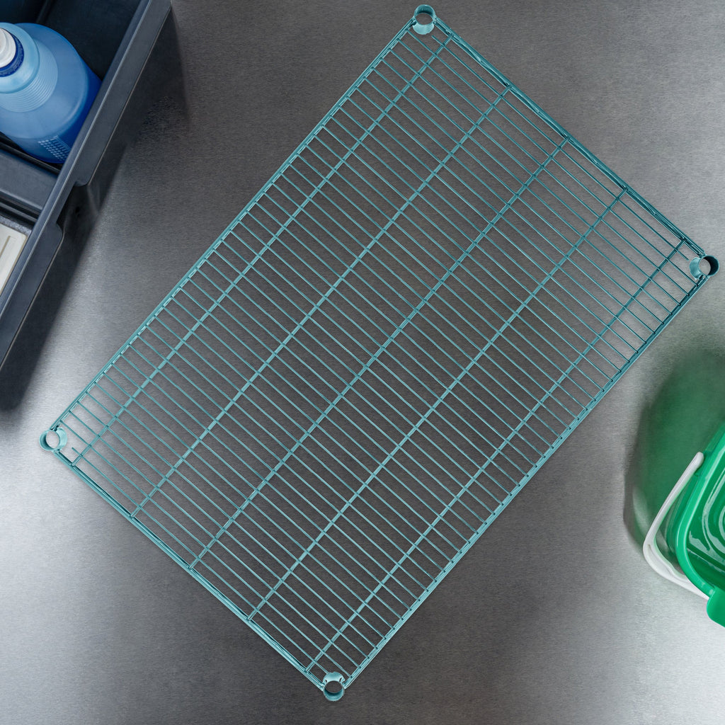 Chef 101 NSF Green Epoxy Shelf - Corrosion-Resistant - 24" x 36" - 4 count box