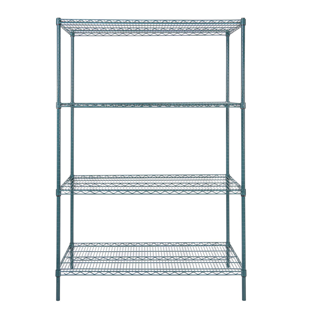 Chef 101 NSF Green Epoxy Shelf - Corrosion-Resistant - 24" x 48" - 4 count box