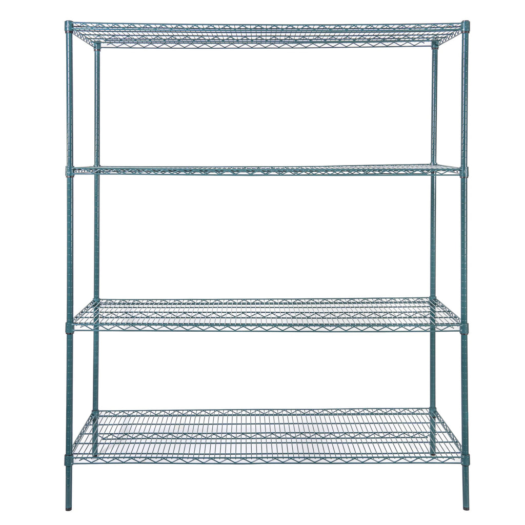 Chef 101 NSF Green Epoxy Shelf - Corrosion-Resistant - 24" x 60" - 4 count box