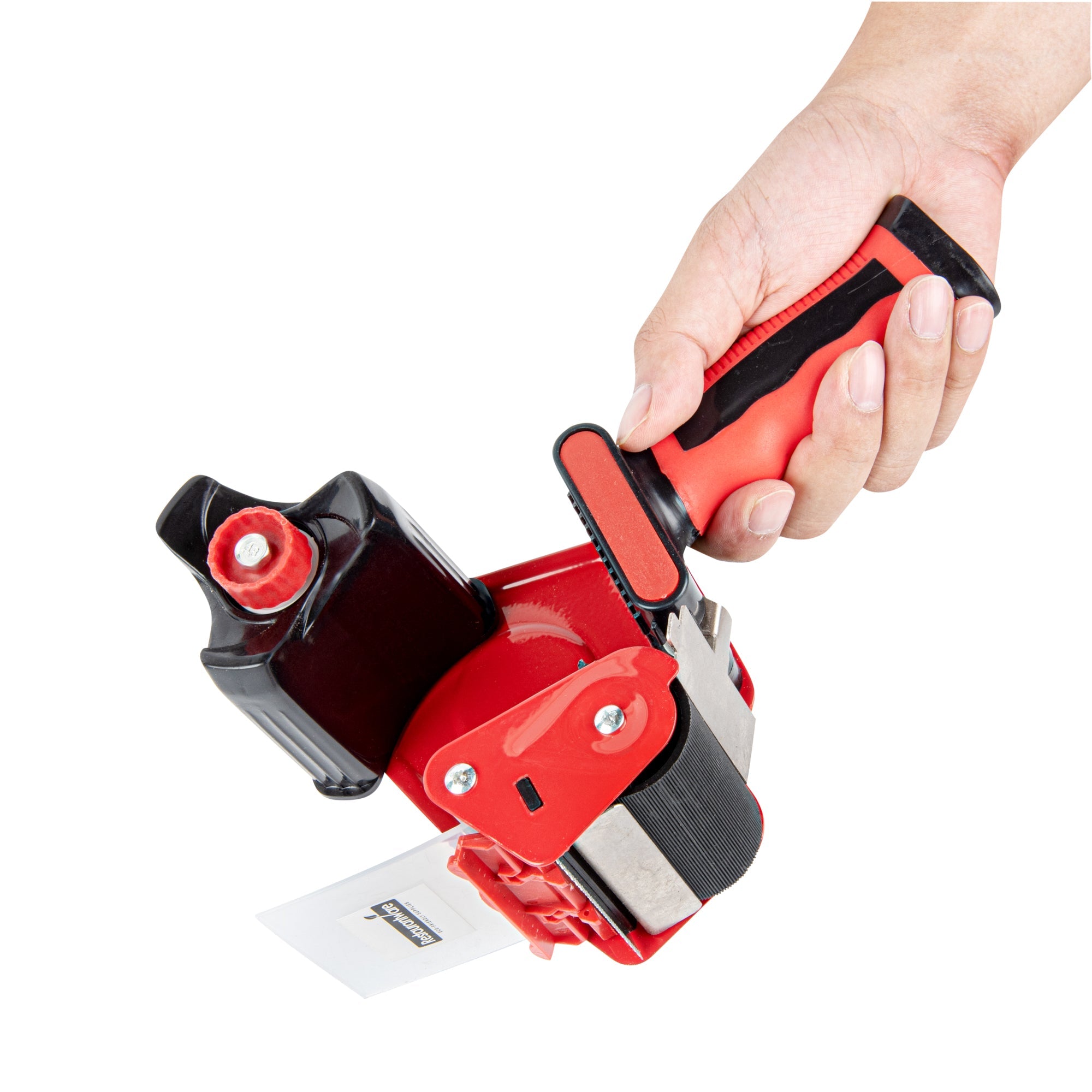 Handy Tek Red Tape Dispenser Gun - Rubber Handle - 3" - 1 count box