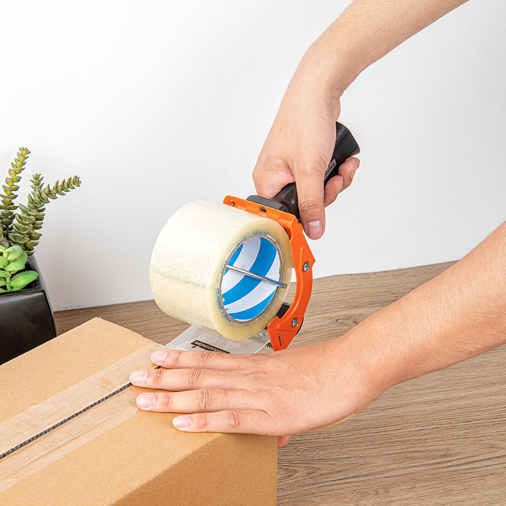 Handy Tek Orange Heavy-Duty Tape Dispenser Gun - 3" - 1 count box