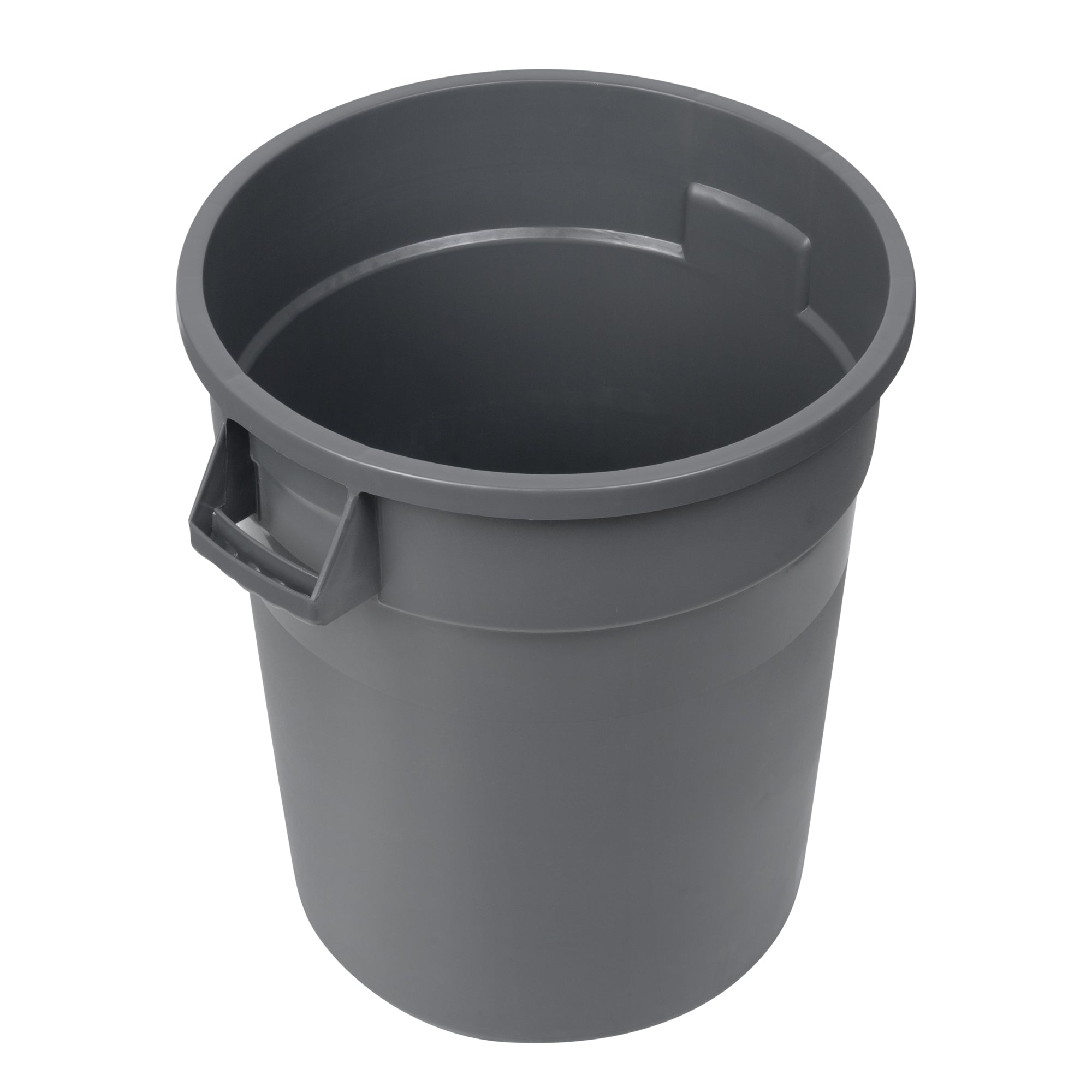 RW Clean 20 gal Gray Plastic Commercial Trash Can / Ingredient Bin - 22" x 19 1/4" x 22 3/4" - 1 count box