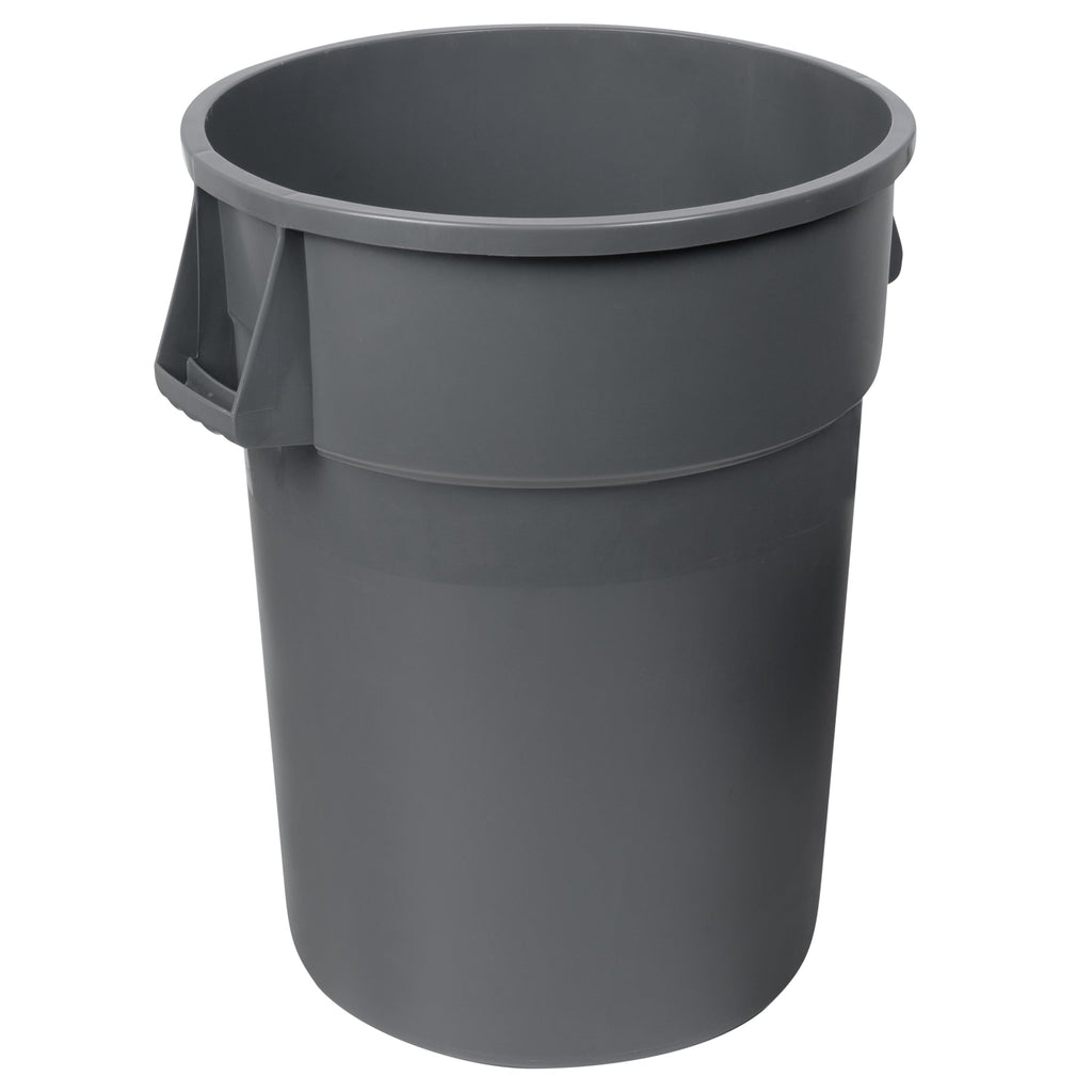 RW Clean 44 gal Gray Plastic Commercial Trash Can / Ingredient Bin - 27 1/2" x 23 3/4" x 31" - 1 count box