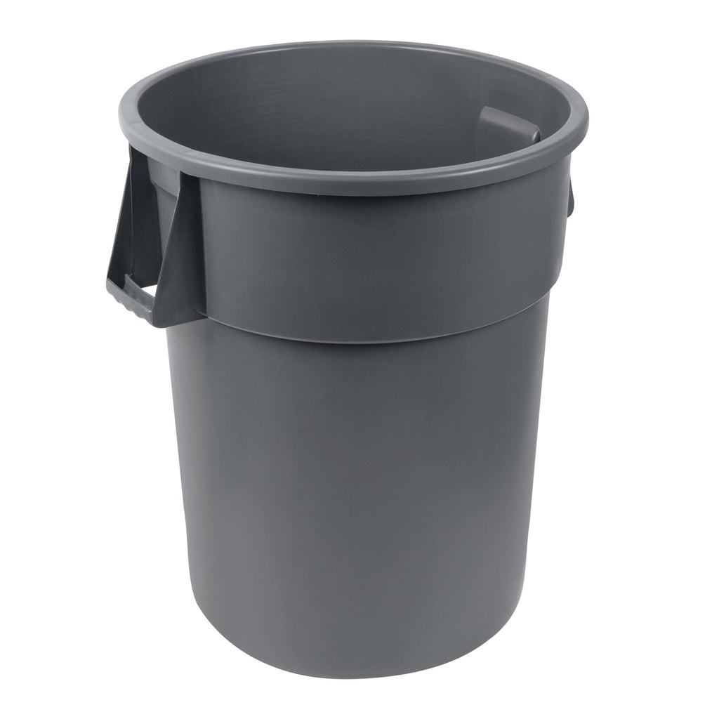 RW Clean 55 gal Gray Plastic Commercial Trash Can / Ingredient Bin - 30 3/4" x 27" x 33 1/4" - 1 count box
