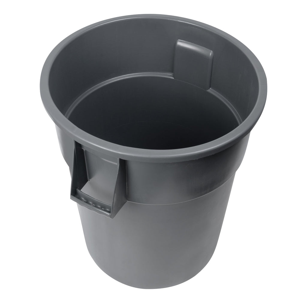 RW Clean 55 gal Gray Plastic Commercial Trash Can / Ingredient Bin - 30 3/4" x 27" x 33 1/4" - 1 count box