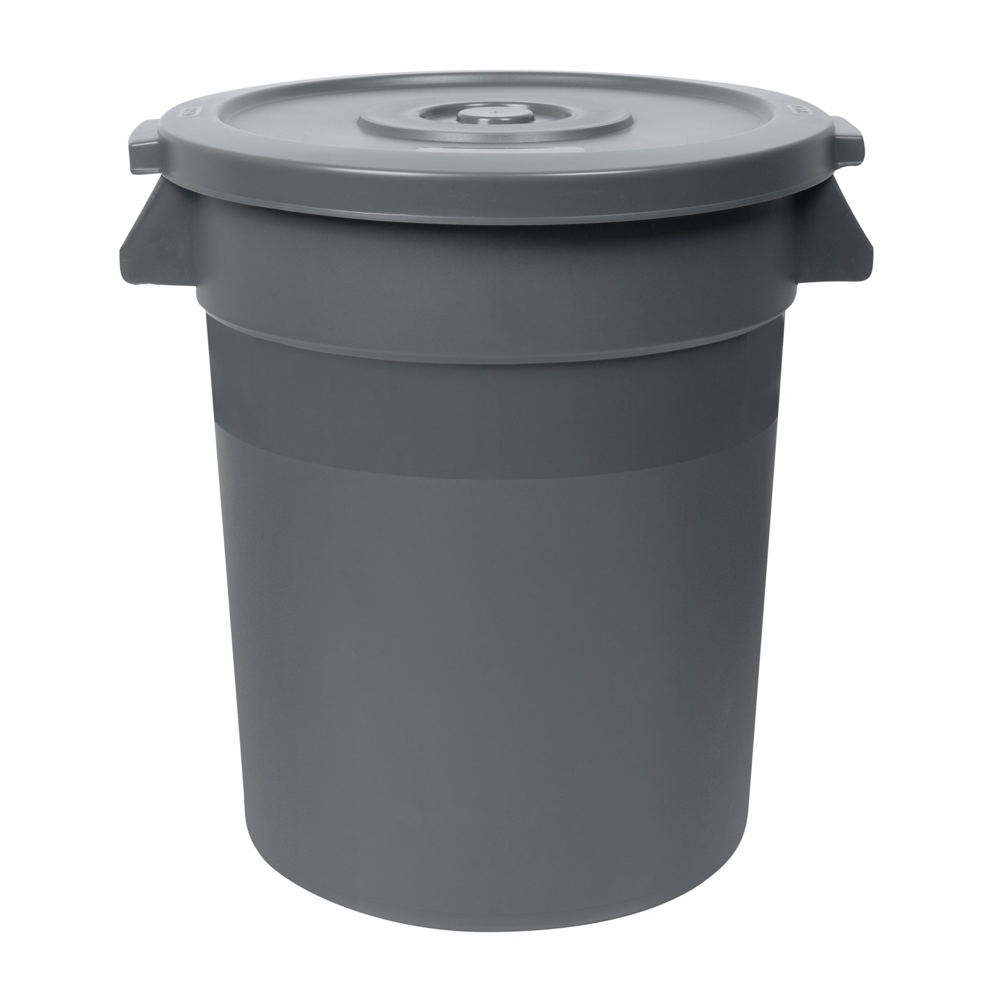RW Clean Gray Plastic Commercial Trash Can / Ingredient Bin Lid - Fits 20 gal - 1 count box