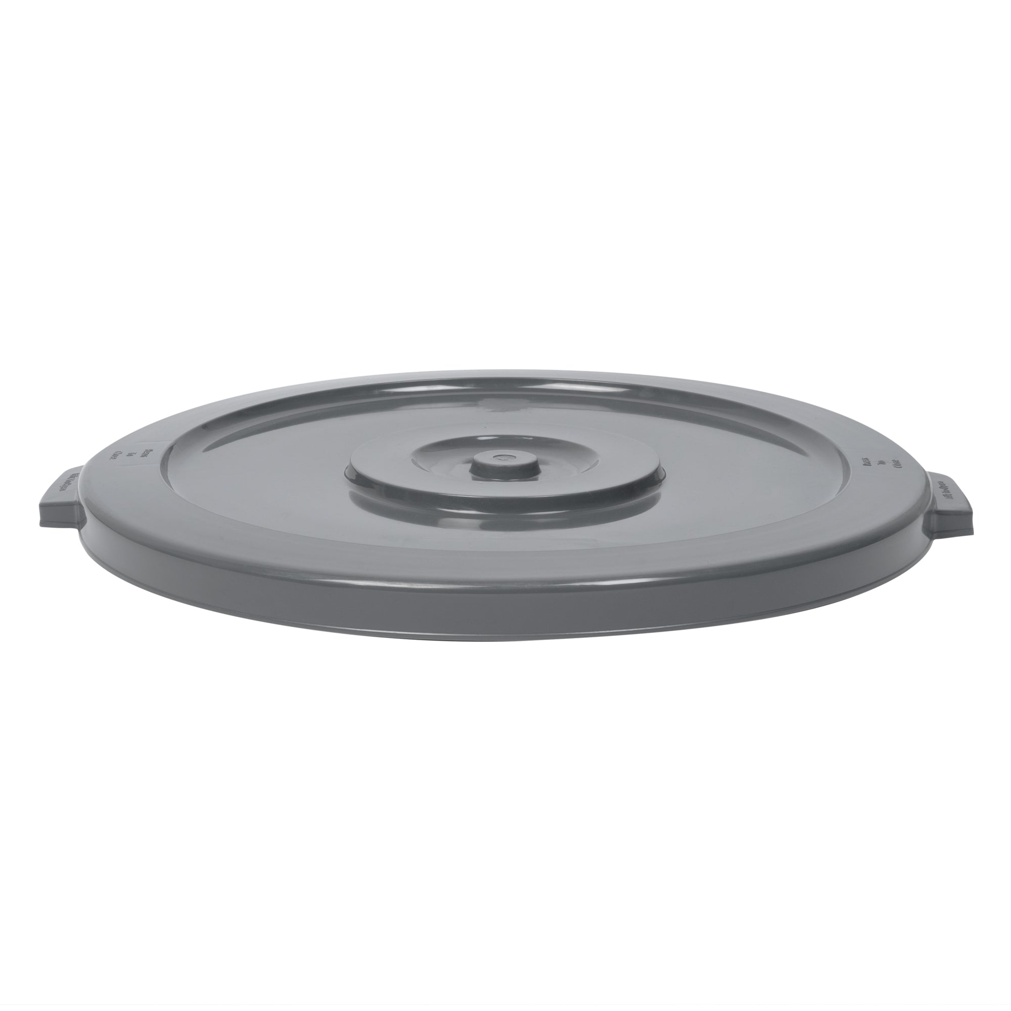 RW Clean Gray Plastic Commercial Trash Can / Ingredient Bin Lid - Fits 32 gal - 1 count box