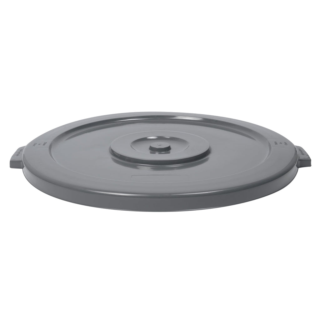 RW Clean Gray Plastic Commercial Trash Can / Ingredient Bin Lid - Fits 44 gal - 1 count box