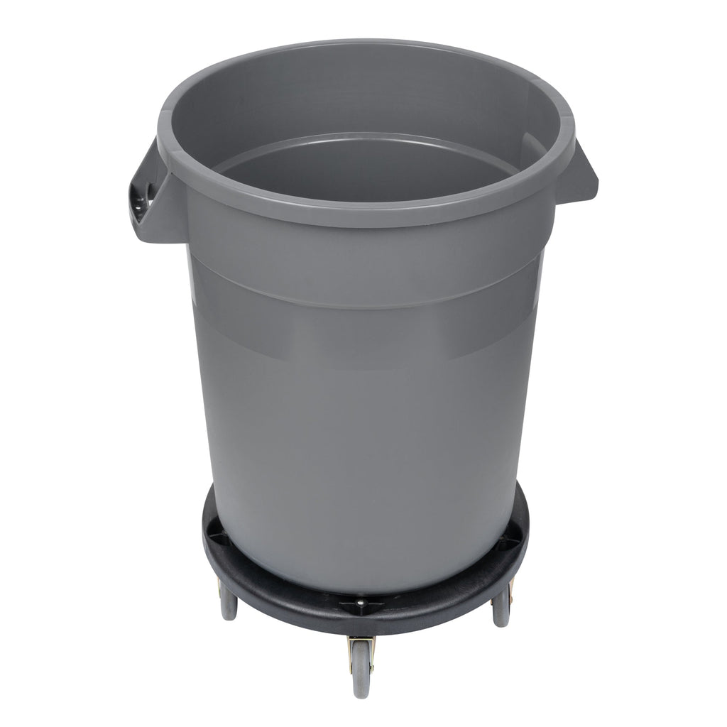 RW Clean Plastic Commercial Trash Can / Ingredient Bin Dolly - Fits 20, 32, 44 and 55 gal - 1 count box