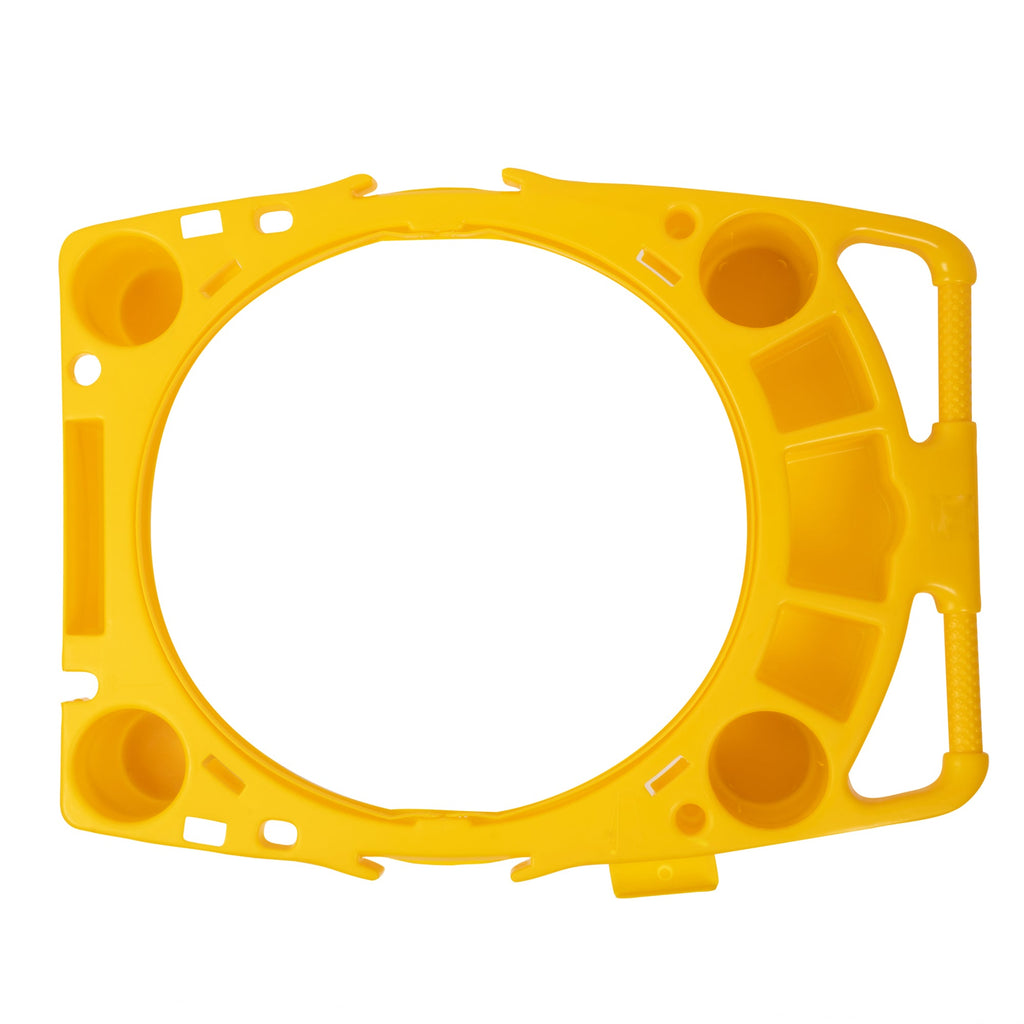 RW Clean Yellow Plastic Commercial Trash Can / Ingredient Bin Caddy - Fits 44 gal - 1 count box
