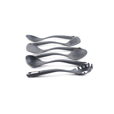 Met Lux Dark Gray Silicone Cooking Utensil Set - 6-Piece - 10 count box