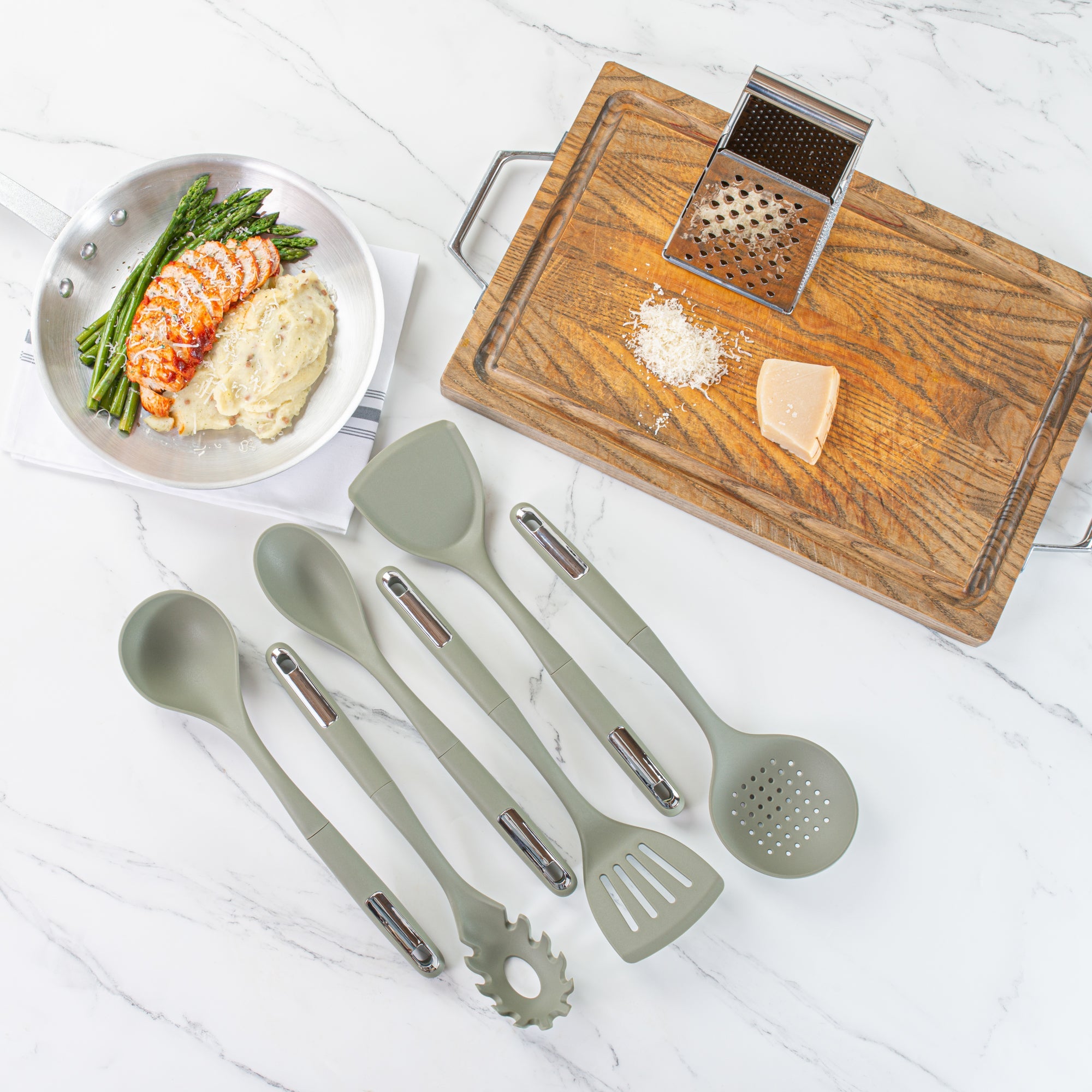 Met Lux Green Silicone Cooking Utensil Set - 6-Piece - 1 count box