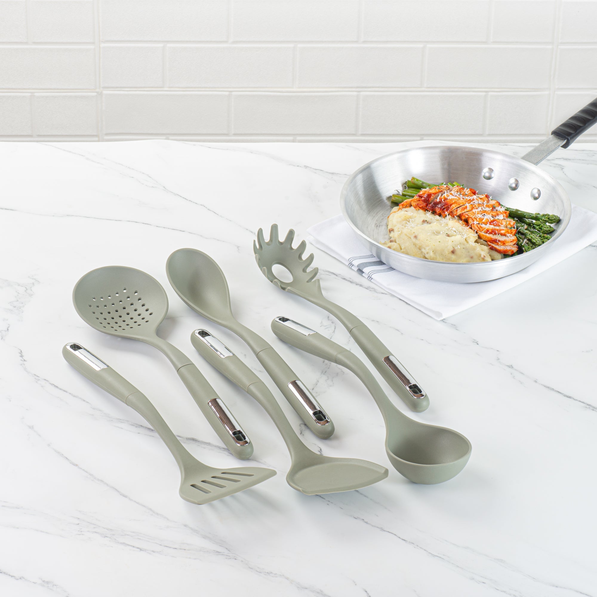 Met Lux Green Silicone Cooking Utensil Set - 6-Piece - 1 count box
