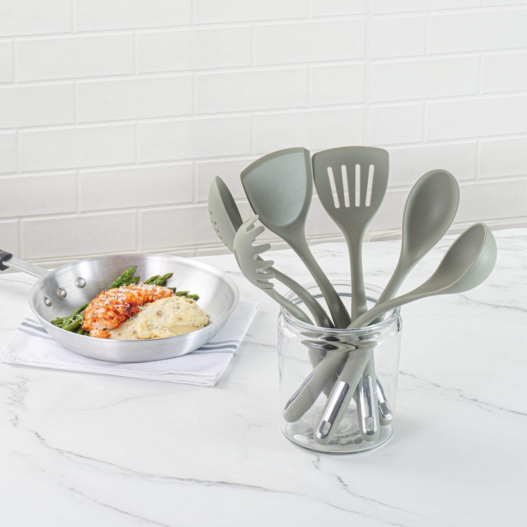Met Lux Green Silicone Cooking Utensil Set - 6-Piece - 1 count box