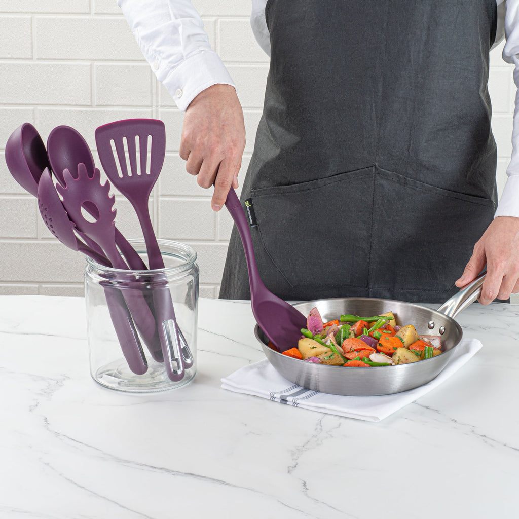 Met Lux Purple Silicone Cooking Utensil Set - 6-Piece - 1 count box
